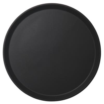Servírovací tác Camtread, kulatý, protiskluzový, Cambro, černý, Černá, ⌀405x(H)21mm | 1600CT110